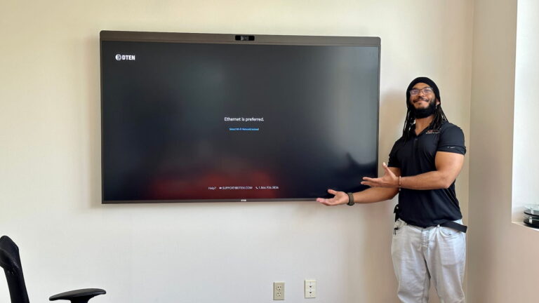 REV-T audio visual integration project — installed system, photo 2
